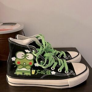 Chuck style Keroppi sneakers size 40 EUC
